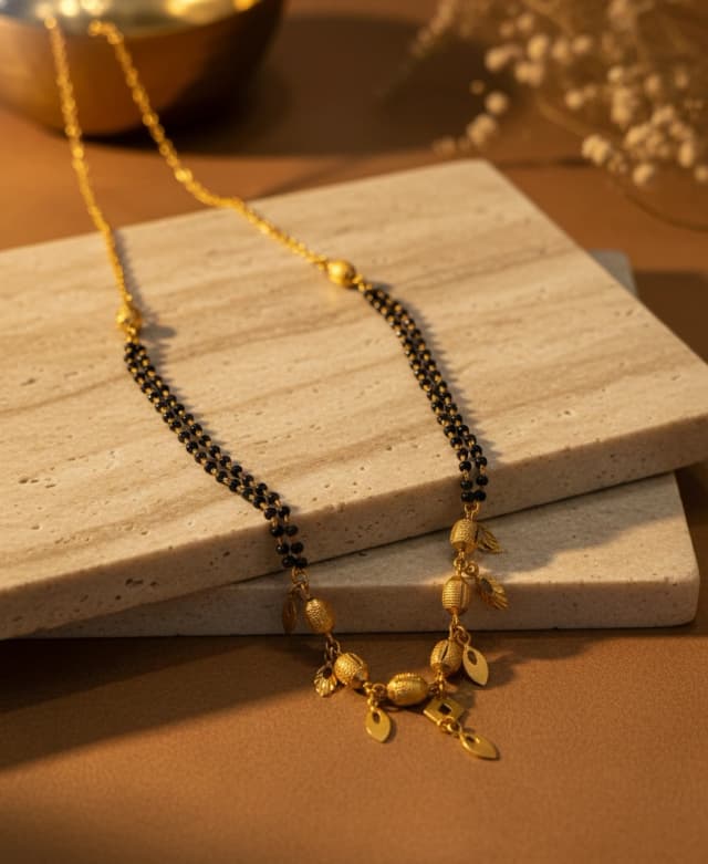 Beaded Dual Tone Mangalsutra