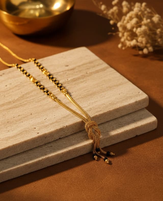 Elegant Knot Mangalsutra Drop