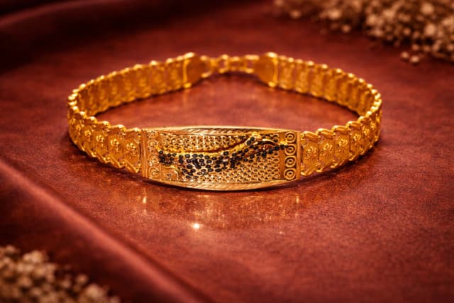 Filigree Enamel Antique Bracelet