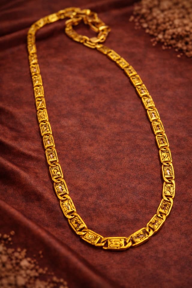 Regal Flat Link Gold Chain