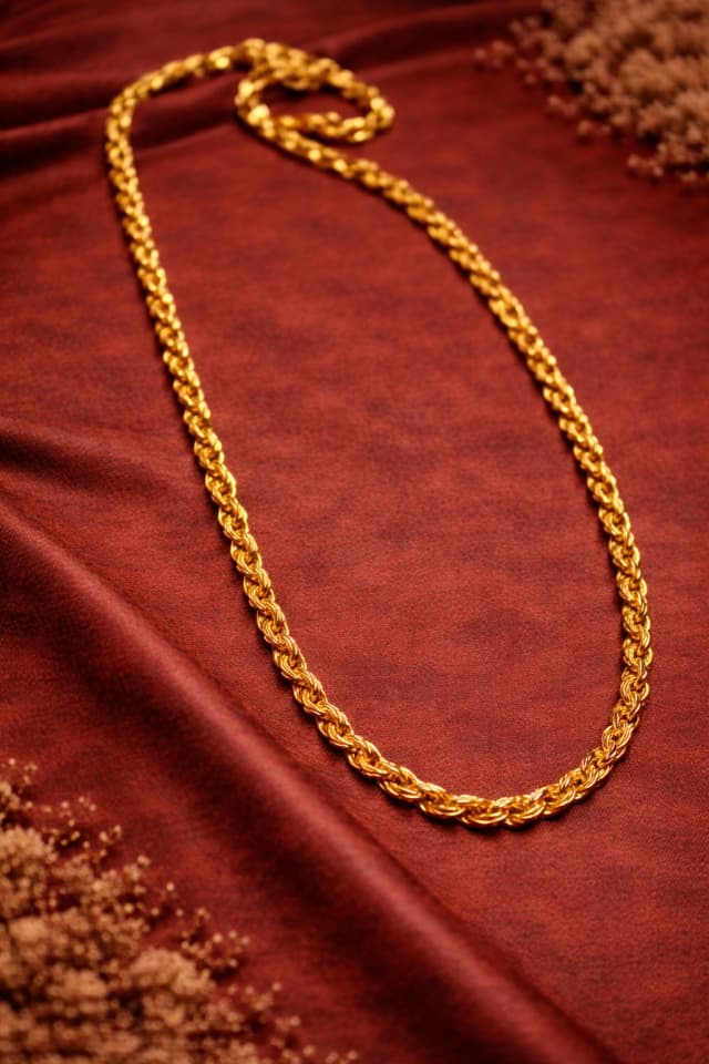 Twisted Rope Gold Chain