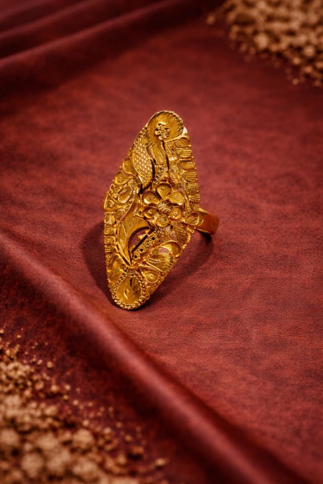 Ornate Filigree Statement Ring