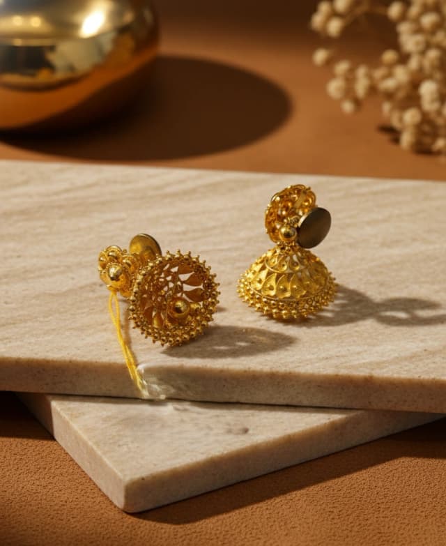 Classic Gold Jhumkas