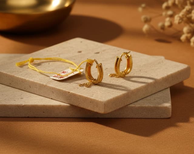 Classic U-Shaped Gold Hoops